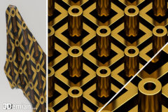 3Demian_pattern06_3DabstractGold